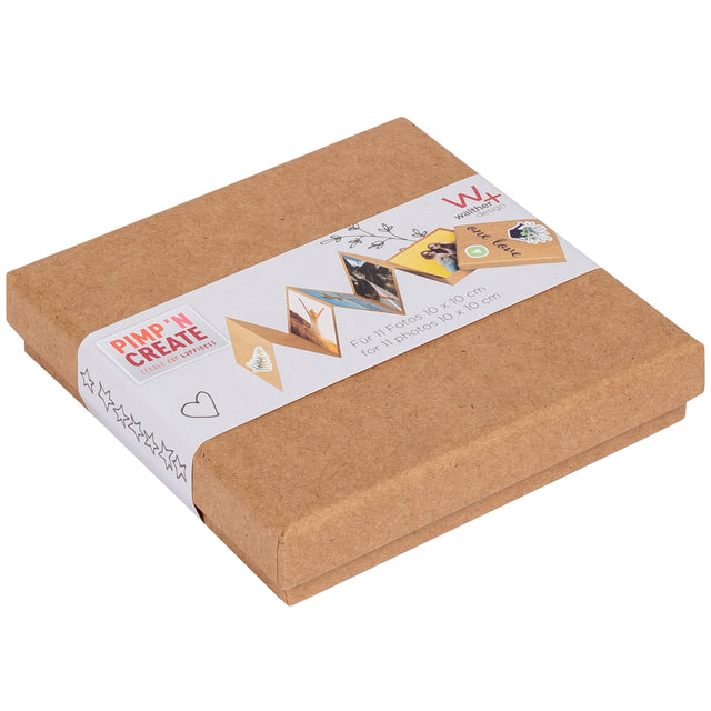 Walther design - Boite Leporello design 11 photos format 10x10cm kraft