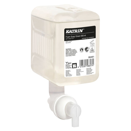 Katrin - Savon pour les Mains Mousse Verte 500ml 86481 | 12 pièces