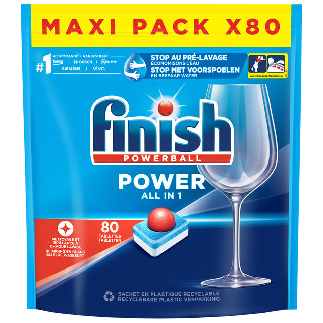 Finish - Vaatwastabletten finish all-in-one regular 80 st