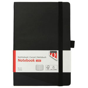 Quantore - Notizbuch A5 Flex Line 192 Seiten 80gr schwarz | 36 Stück