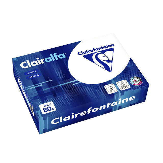 CLAIREFONTAINE - Copier Paper Clairefontaine Clairalfa A5 80gr WT | 10 pièces