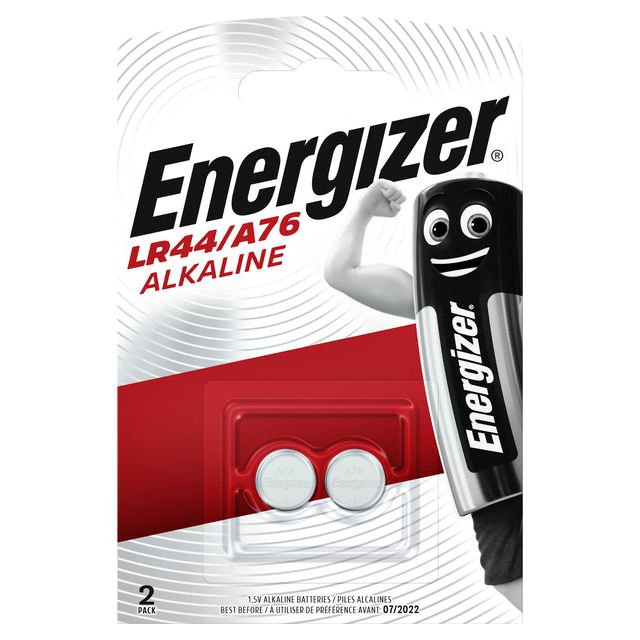 Energizer - Button Cell LR44 / A76, Blister de 2 pièces