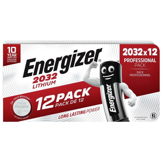 Energizer - Battery Energizer CR2032 Lithium 12st