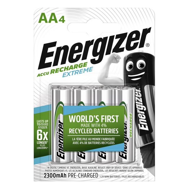 Energizer - Akku wiederaufladbar 4xAA 2300mAh