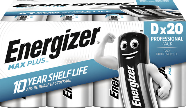 Energizer - Batterie alcaline Max Plus 20xD