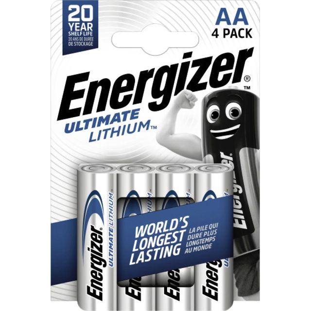 Energizer - Batterie e Lithium 4xAA