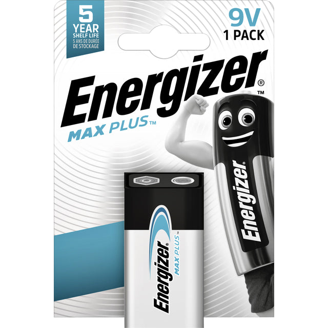 Energizer - Battery Max Plus 9V, sur blister