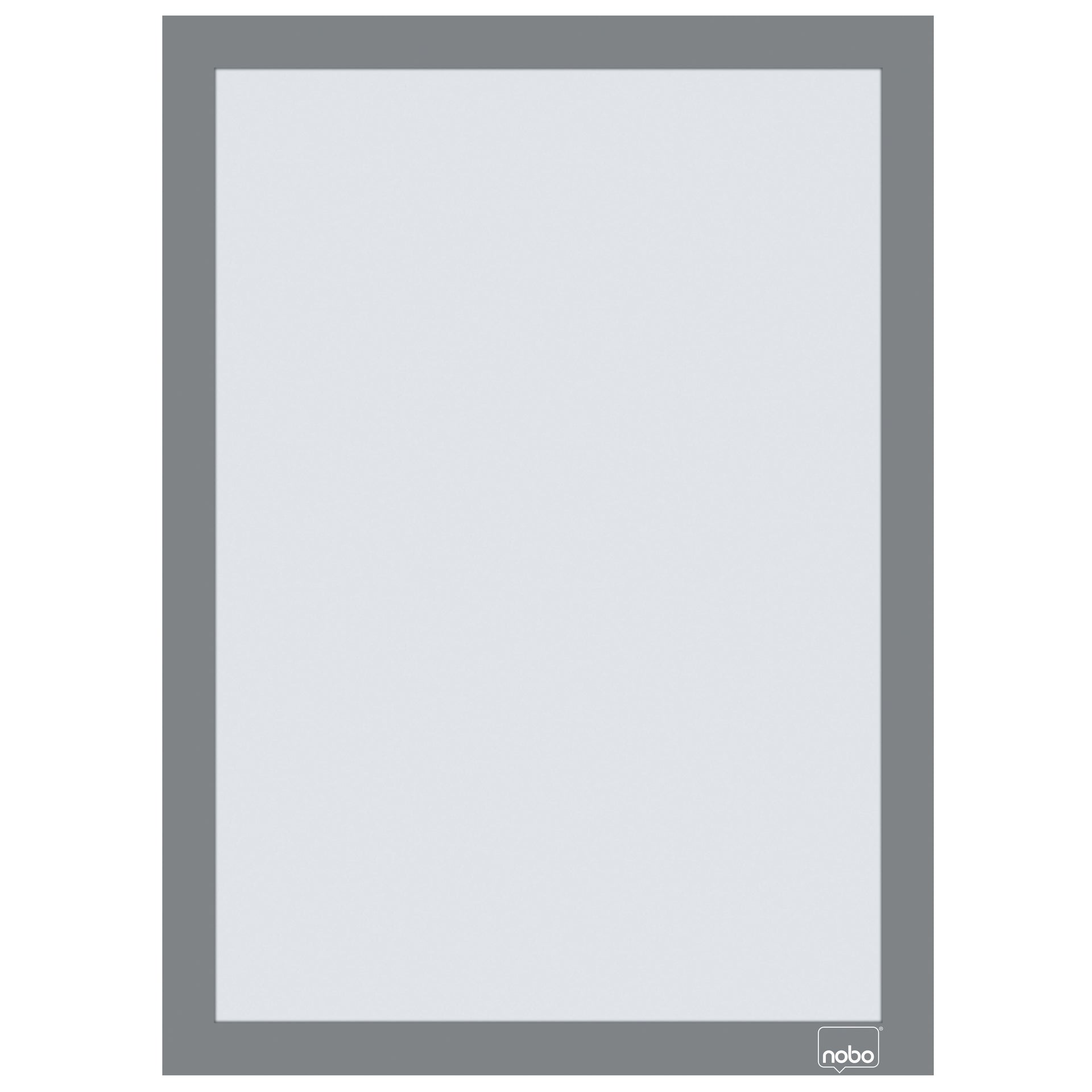 Nobo - Cadre d'information autocollant A4 argent 2 pièces