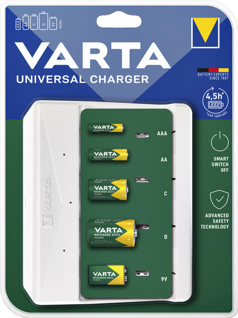 VARTA - Chargeur de batterie Universal Charger, sur blister