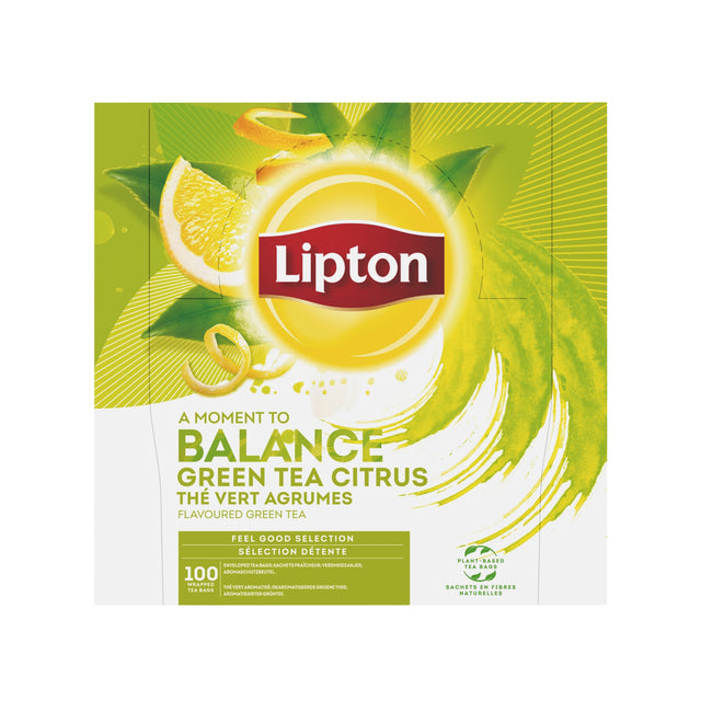 Lipton - Tee Lipton Balance Grüne Tee Zitrus 100x1.5gr | 12 Stücke