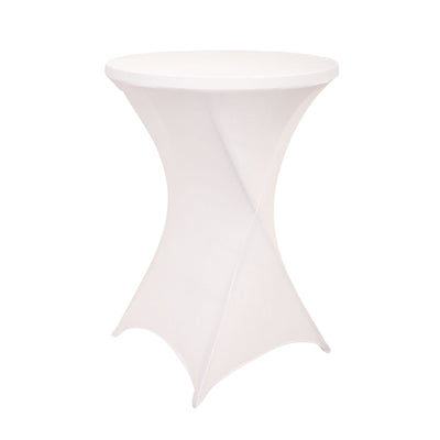 Brasq - Jupe de table pour mange debout 80cm blanc