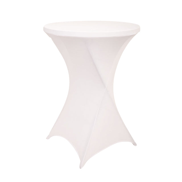 Brasq - Jupe de table pour mange debout 80cm blanc