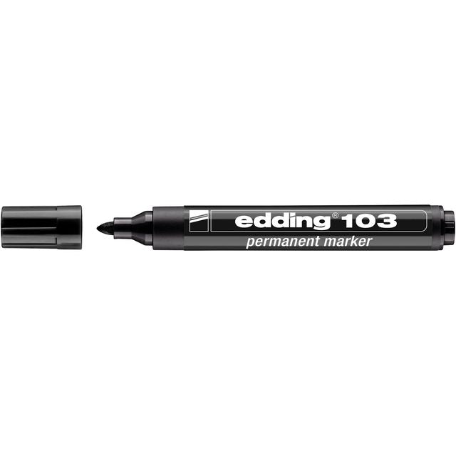 Edding - Filzstift 103 rund mittelschwarz