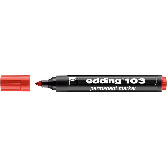 Edding -  Viltstift  103 rond medium rood