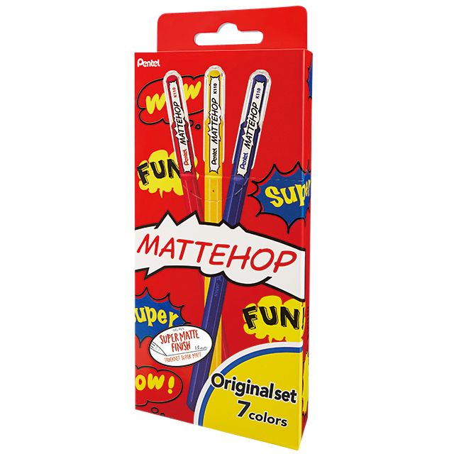 Pentel -  Gelschrijver  k110 mattehop fun origin m ass