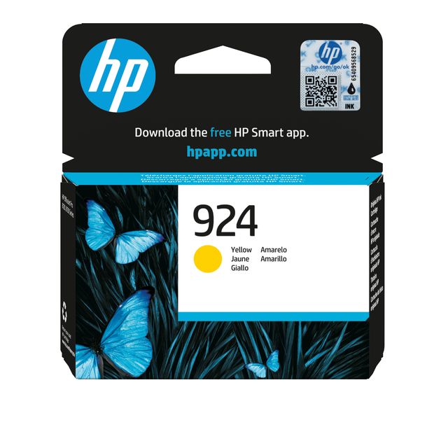 HP - Cartouche d'encre 4k0u5ne 924 jaune