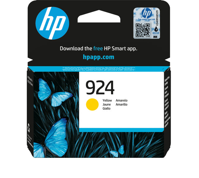 HP - Cartouche d'encre 4k0u5ne 924 jaune