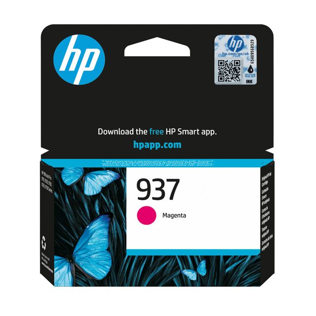 HP - cartouche d'encre 937, 800 pages, OEM 4S6W3NE, magenta