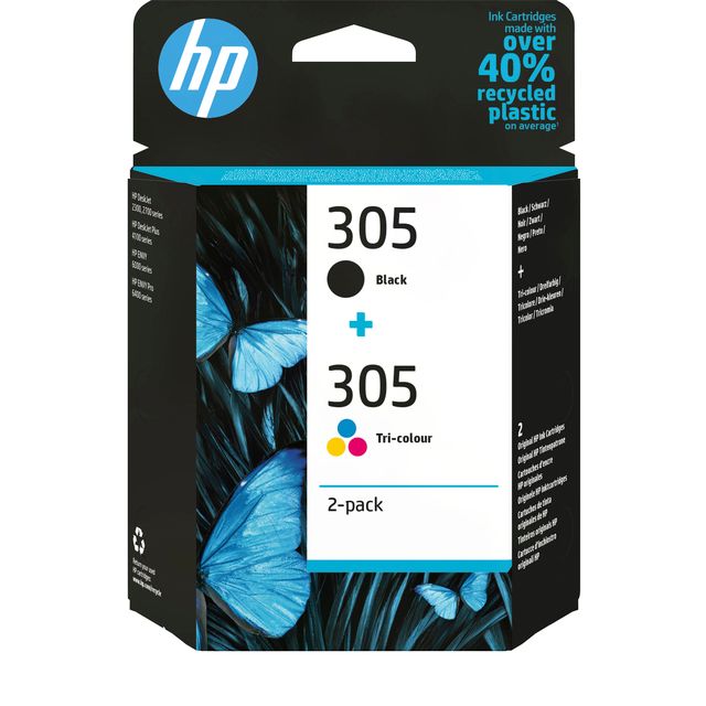 HP -  Inktcartridge  6zd17ae 305 zwart + 3 kleuren