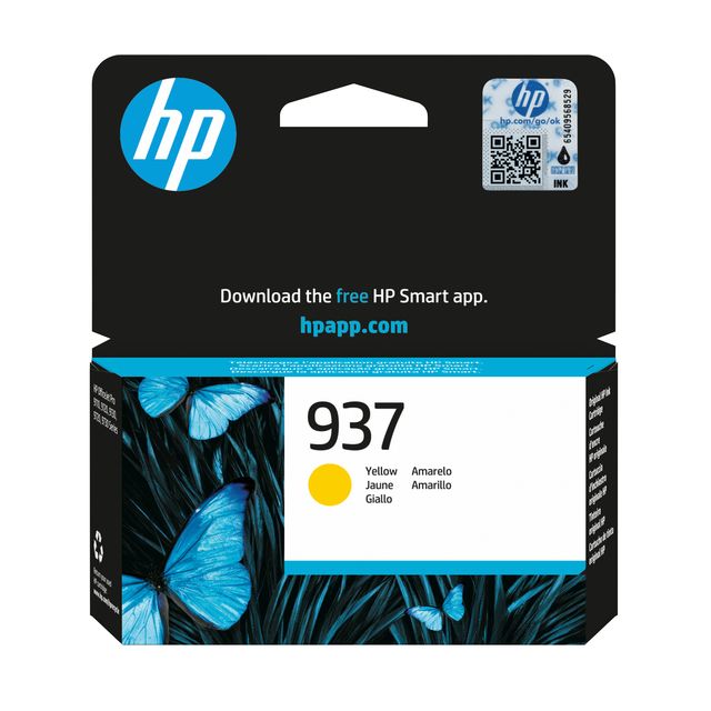 HP -  Inktcartridge  4s6w4ne 937 geel