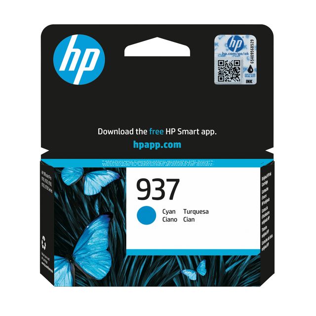 HP -  Inktcartridge  4s6w2ne 937 blauw