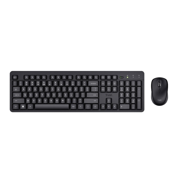 Trust - Clavier Ody II sans fil + souris Azerty 25363