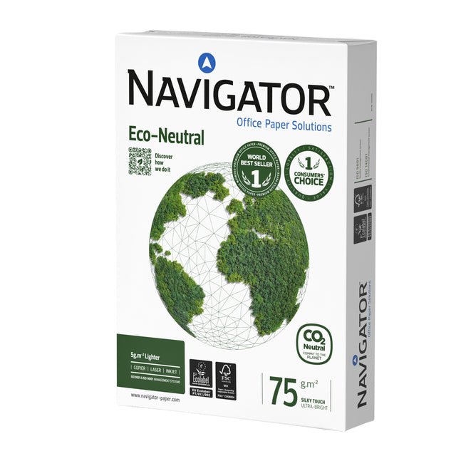 Navigator - Copier Paper Navigator Eco -Neutre A4 75gr blanc | 5 pièces