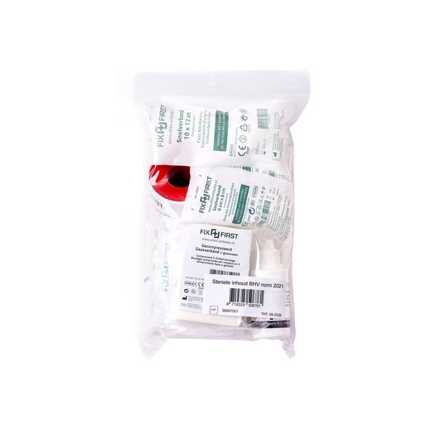 Fixfirst - Kit de remplacement mallette d'intervention d'urgence contenu stérile standard 2021