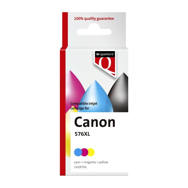 Quantore - Cartouche d'encre Canon CL -576XL Couleur