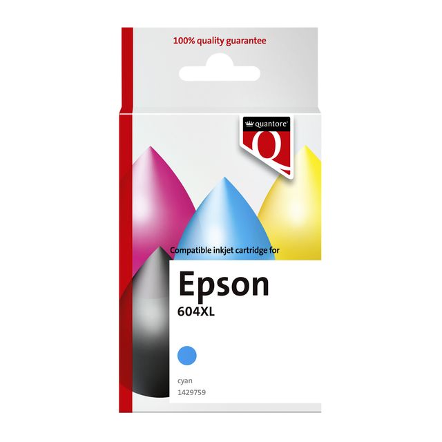 Quantore -  Inktcartridge epson 604xl t10h24 blauw