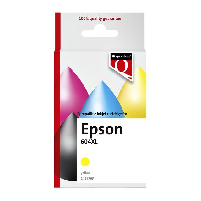 Quantore -  Inktcartridge alternatief tbv 604XL T10H44 geel