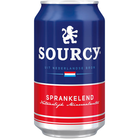 Sourcy -  Water rood blik 330ml