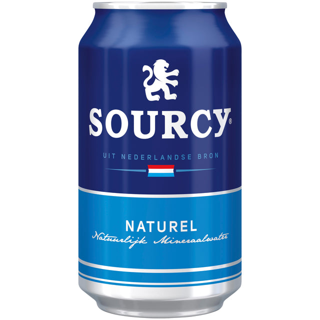 Sourcy -  Water blauw blik 330ml | 24 stuks