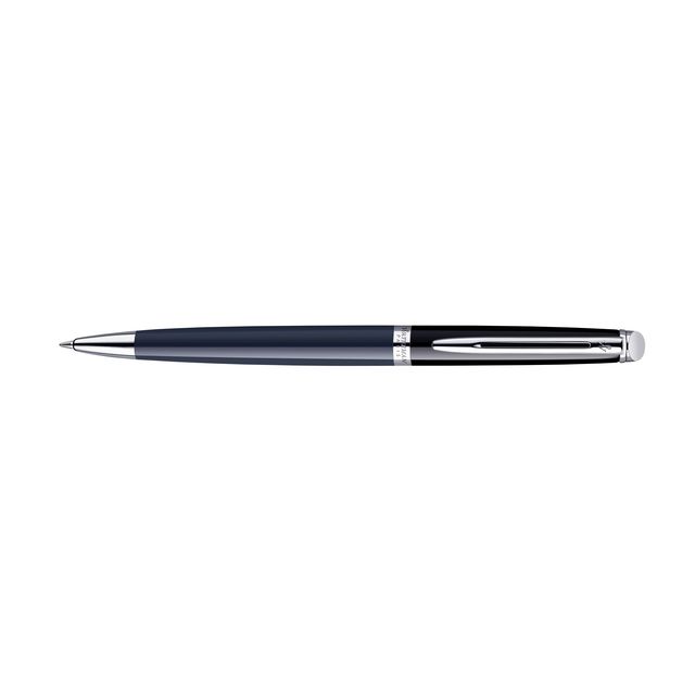 Waterman - Stylo bille Hémisphère Color Blocking noir et bleu CT medium