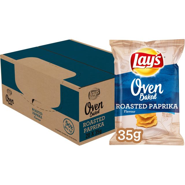 Lay's - Chips  oven roasted paprika zakje 35gr | 20 stuks