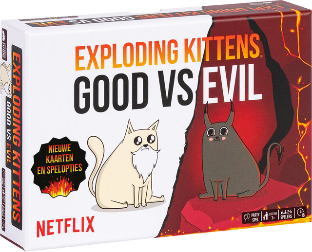 Asmodee – Kartenspiel Exploding Kittens Gut gegen Böse