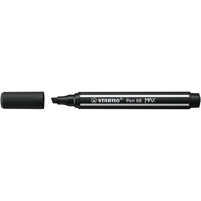Stabilo -  Pen 68 MAX 46 zwart | 5 stuks