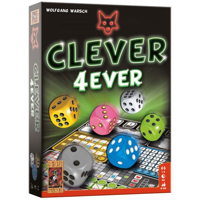 999 games - Dobbelspel clever 4ever | 12 stuks