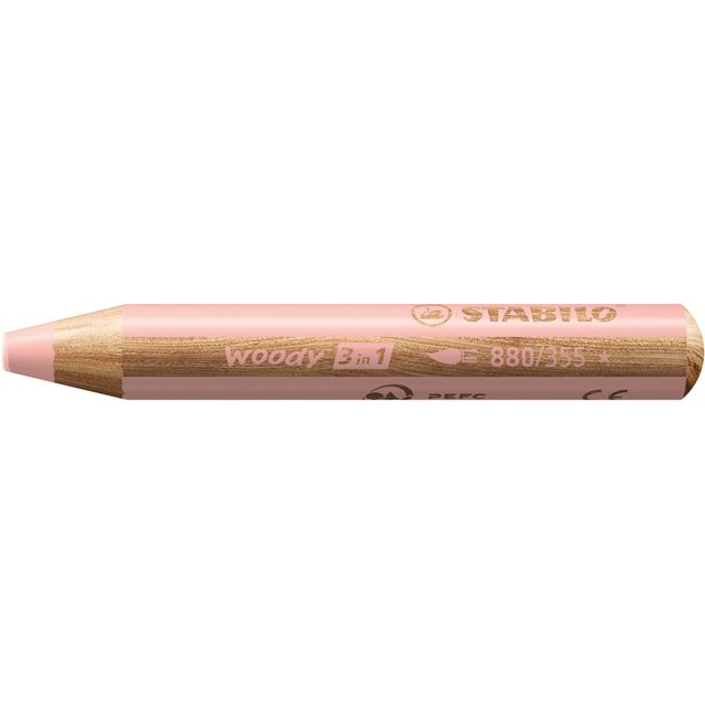 Stabilo -  woody 3 in 1, multitalent kleurpotlood, abrikoos, per stuk