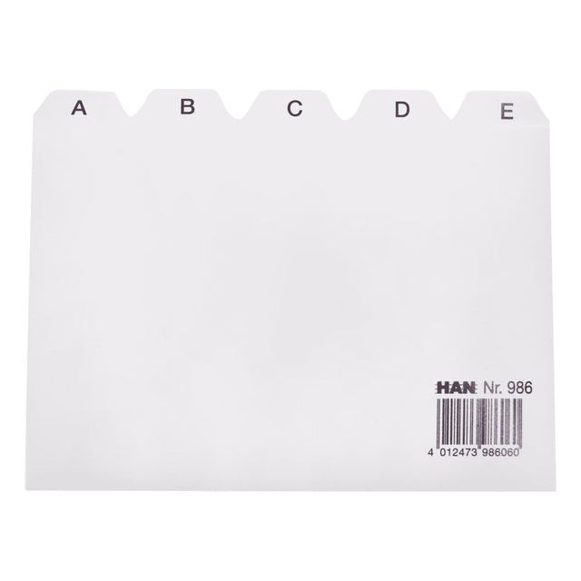 Han - Tab Carte Han Alphabet A6 Ha -986 Gris clair