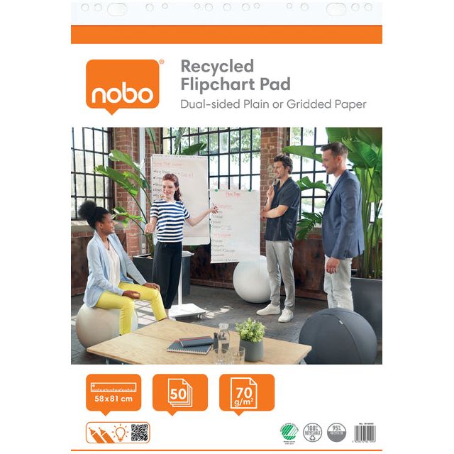 Nobo - Flipover -Papier Nobo recycelt 58x81cm Plano