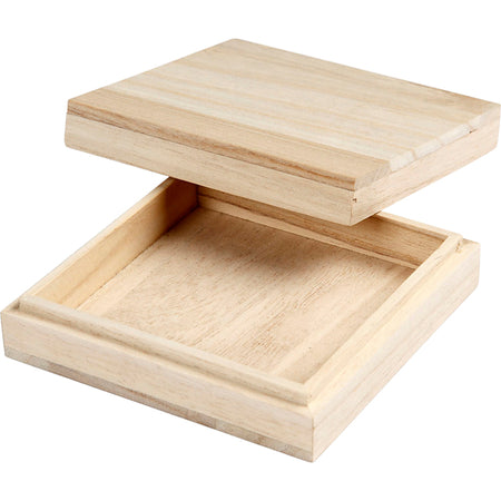 Creativ Company - Boîte 10x10x3cm bois