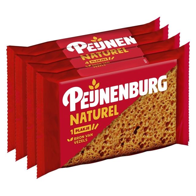 Peijnenburg - Koek  naturel zon toegevoeg suik 4pack