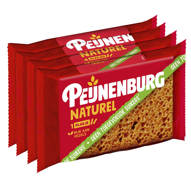 Peijnenburg -  Koek  naturel zonder toegevoegde suiker 4-pack