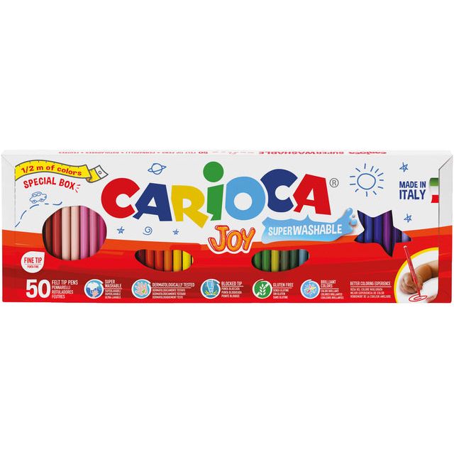 Cararioca - Felt -Tip Tick Carioca Joy Set a 50 Colors