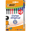 Bic - Kugelschreiber Cristal Medium, sortiert, Blister mit 8+2 gratis