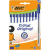 Bic -  Balpen  cristal m 10st blauw