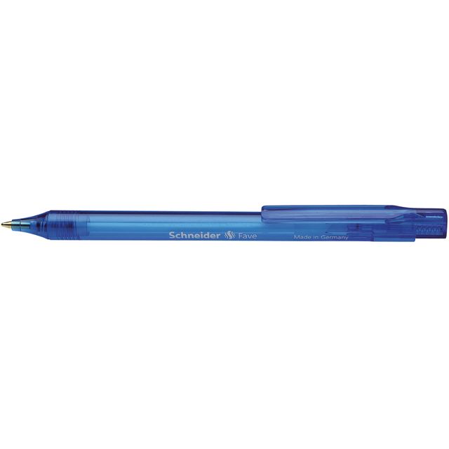 Schneider - Stylo bille Fave moyen bleu