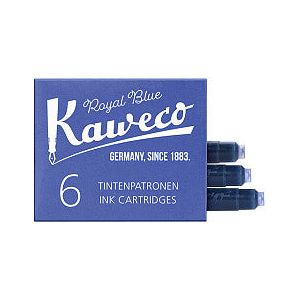 Kaweco - Boîte bleue royale à motif encre de 6 pièces