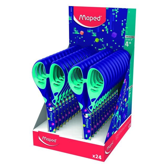 Maped - Ciseaux Pixel Party 13cm présentoir de 24 pièces